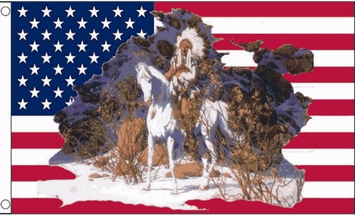 Usa red indian chief - usa, 5x3