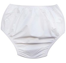 Ladies Nylon Plain Waterproof Incontinence Briefs Pants Knickers