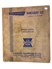 standard vanguard 6 saloon models spare parts catalogue 510363 triumph binder bo