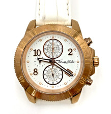 Ladies Thomas Sabo Rose Gold Chrono Glam and Soul Watch 38mm Leather Strap   L13