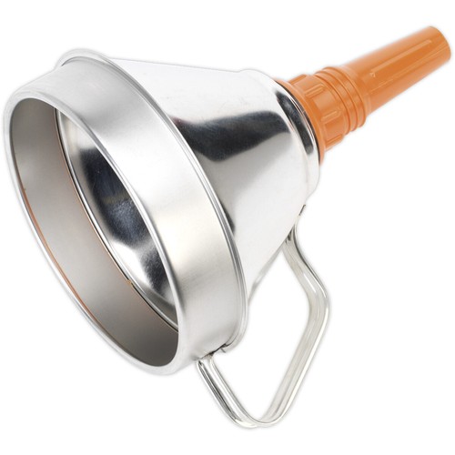 160mm metal funnel with brass - metal,