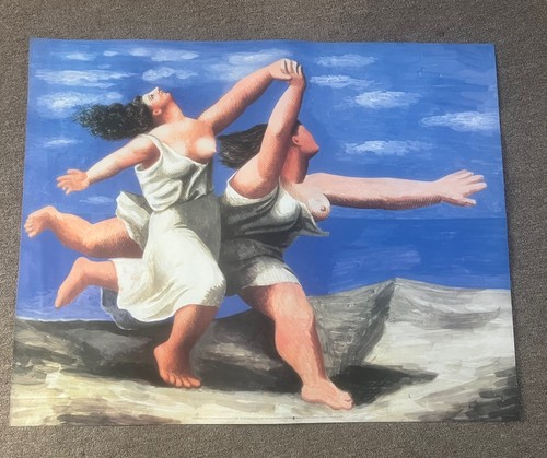 Two women running - women,