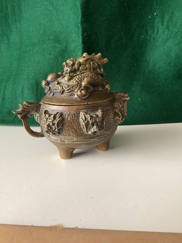 Bronze dragon incense - bronze,