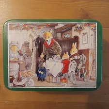 VINTAGE 1990 FOXWOOD TALES SMALL TIN - BARRONS EDUCATIONAL SERIES - HONG KONG