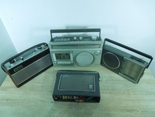 4 Vintage Radios Grundig Party Boy/Murphy B818/Roberts RIC 2 /Hitachi TRK-5350E