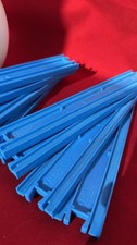 8x Vintage TOMY Blue Curved
