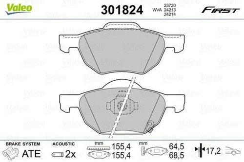 Front disc brake pad set - brake,