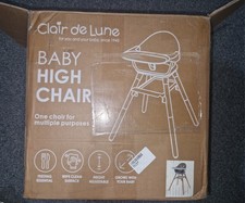Clair de Lune 6 in 1 Adjustable High Chair, 4months-6years 