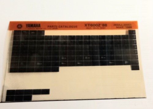 Yamaha 600 3aj 3ds - z, 1988