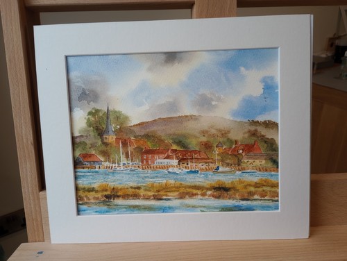 Original watercolour bosham - watercolour.,