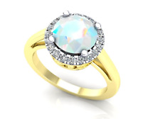 9ct Yellow Gold Opal Cluster