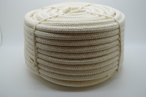 100 natural cotton braided - natural,