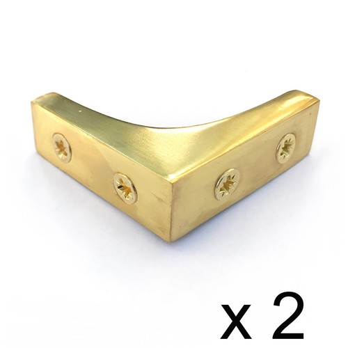 Brass chest protector corner - brass,