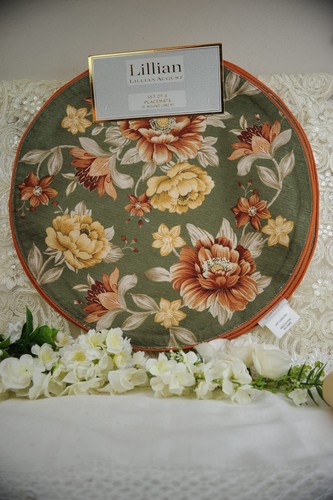 Lillian august round placemats - lillian,