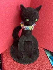 Vintage Max Factor Hypnotique Black Cat Bottle Holder Cat, no perfume 1960s