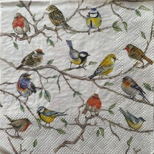 2 x cocktail paper napkins for
