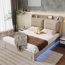 4FT6 Bed Double, Velvet