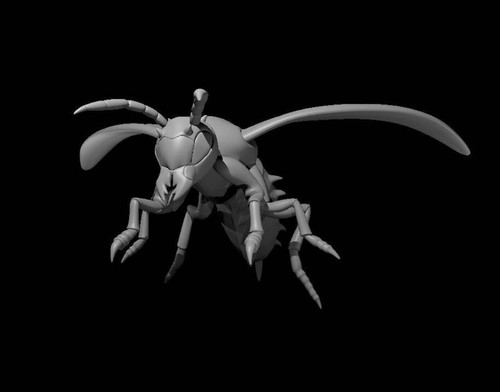 Giant wasp rendered for - wasp, d&d
