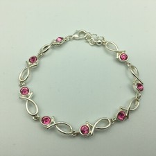Pink Sparkle Bracelet Retro