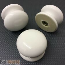 WHITE CERAMIC KNOB ¯38 mm, DOOR HANDLES CUPBOARD DRAW KITCHEN BEDROOM LIVINGROOM
