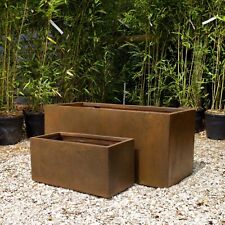 60cm Corten Effect Trough Long