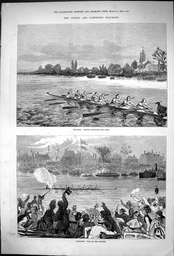 Antique print oxford cambridge - antique,