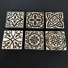 Gothic Tiles Wooden Fabric