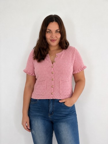 Zara pink textured knit - zara,