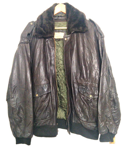 Redskins brown leather - redskins, jacket