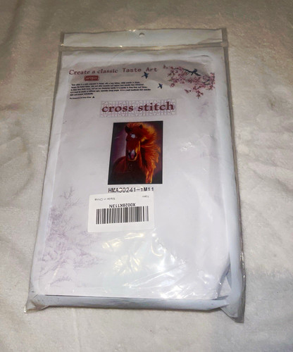 Stamped cross stitch kit - stamped,