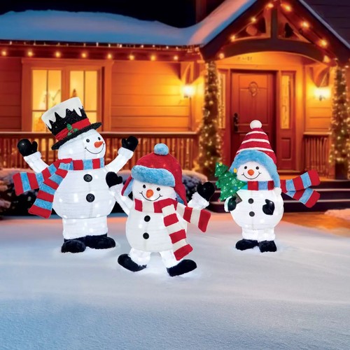 4ft snowman family 3 - snowman,