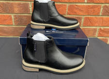 BEN SHERMAN BOYS Classic Stylish Shoes Black Ankle Boots Size UK 4 EU 37 New