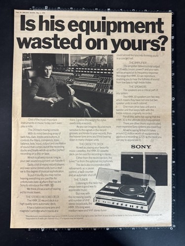 Sony hmk30 music centre 1976 - hmk30,