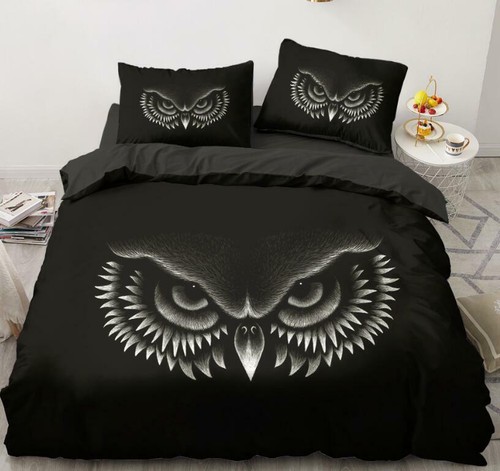 Owl eyes bed - 3d,