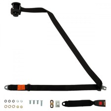 Rear Automatic Seat Belt For Volkswagen Transporter Van 1980-1991 Black