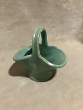 Vintage Green Basket Trinket Pot Decorative  Dee Cee Stoneware England 