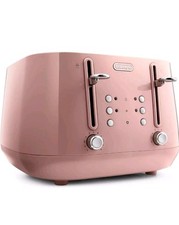 De'Longhi CTY4003.PK 4 Slot Toaster  Pink