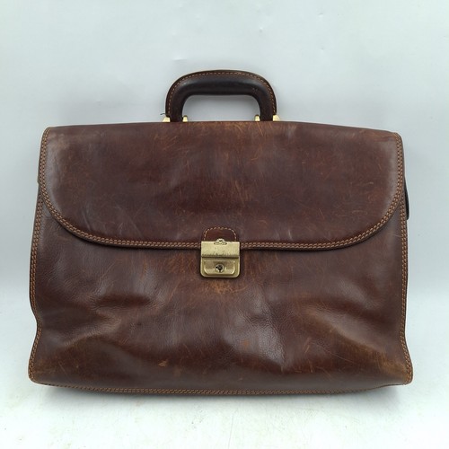 Tony perotti leather briefcase - perotti,