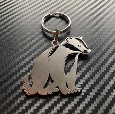 BADGER KEYRING CUTE GARDEN