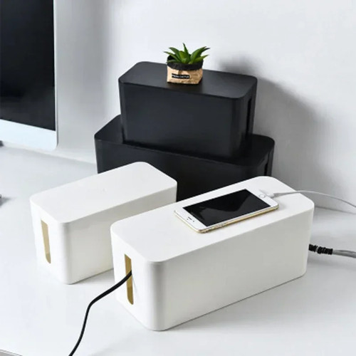 Cable storage box desktop wire - storage,