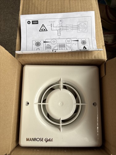 Manrose 100mm extractor fan - 100mm,