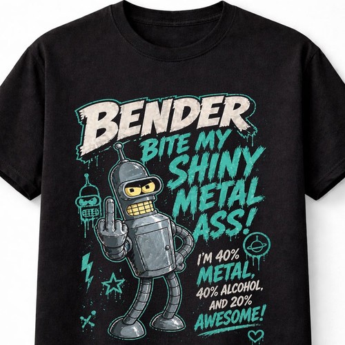 Bender futurama retro robot - bender,