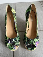 Geox Respira Ladies Floral Print Wedge Shoes Size 38 / 5. Great Condition.