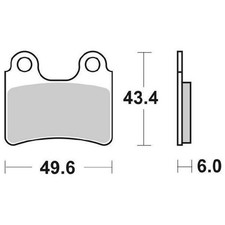 Pair brake pads 802hf 802 - pair, of