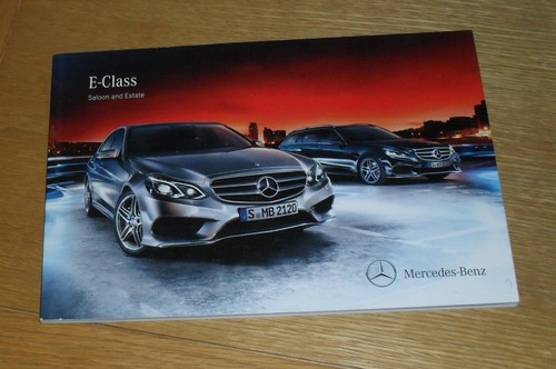 Mercedes class brochure 2013 - mercedes, e