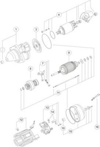 Mahle starter for mercedes - mahle,