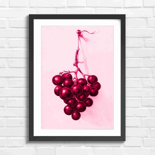 Vintage purple grapes - vintage,