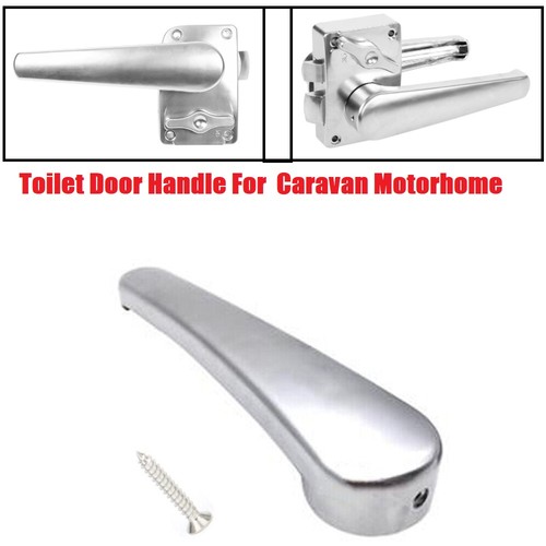 Toilet door handle - door, silver