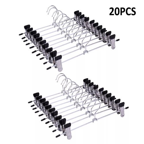 Strong metal clips hangers - 20-strong,