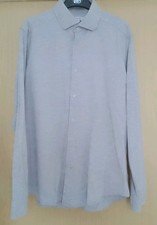 Reiss Long Sleeve Shirt. Mens. Slim Fit. Grey.Soft Cotton. UK Size L 42" Chest